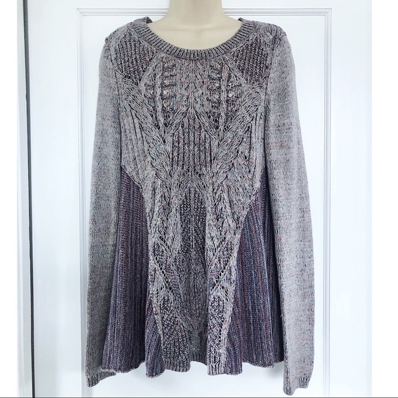 Moth for Anthropologie Anita Swing Sweater Purple - Picture 2 of 7